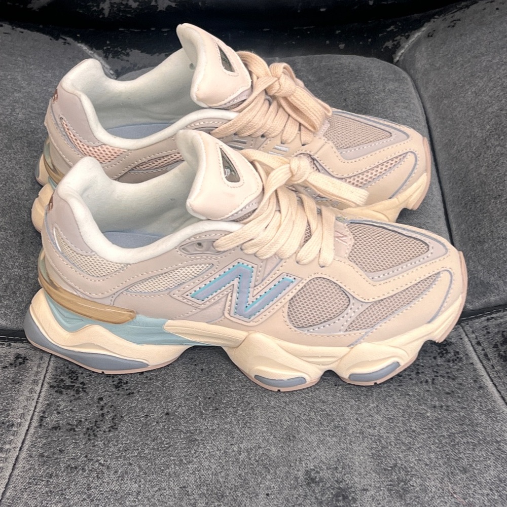 New Balance 9060 Ivory Cream Pink Sand